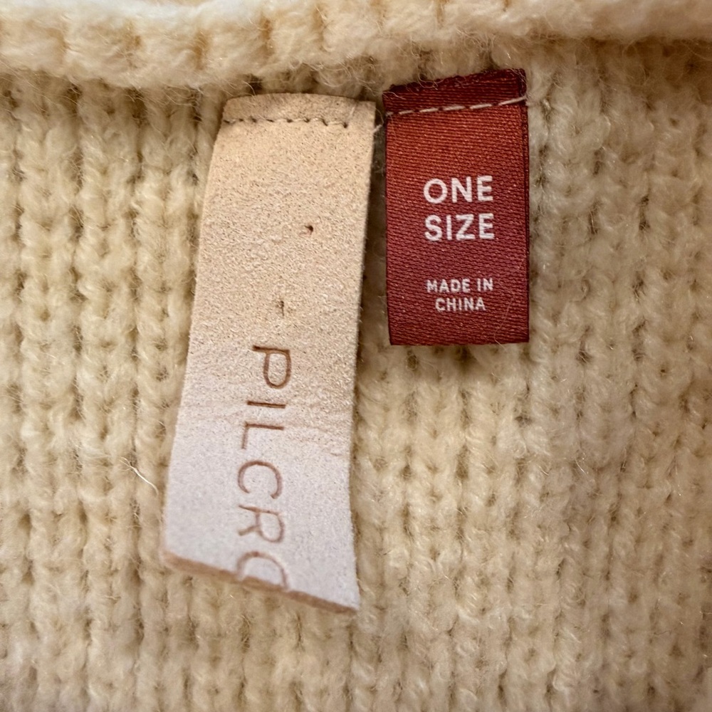 Pilcro Cream Open-Front Cardigan - Picture 4 of 4